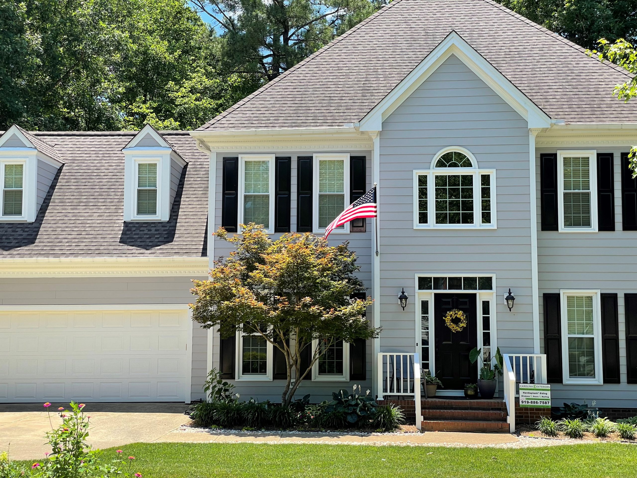 Cary, NC James Hardie Reside & Pella Replacement Window Project