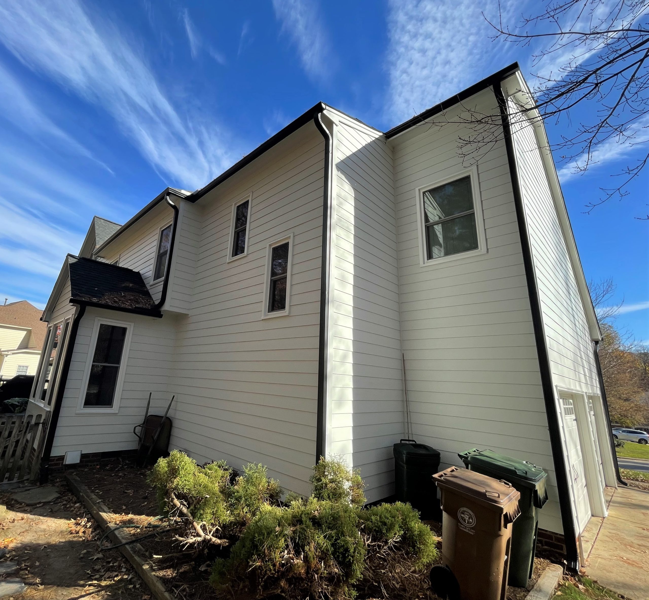 James Hardie Siding, Window, Paint, Gutter & Gutter Guards Installation – Apex, NC
